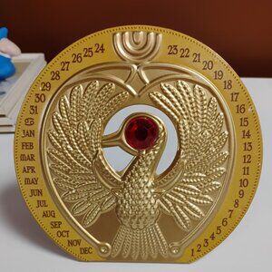 Hallmark Indiana Jones Perpetual Calendar Staff of Ra Ark Medallion